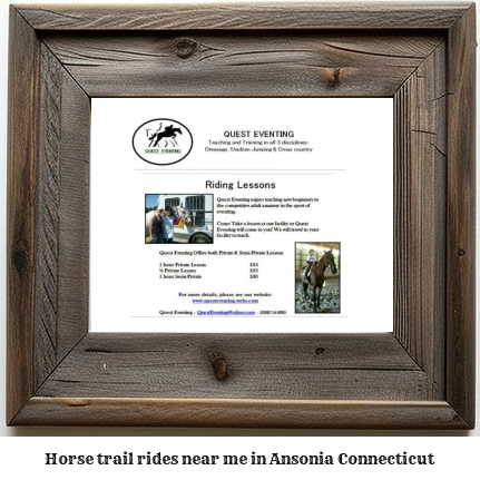 horse trail rides near me in Ansonia, Connecticut